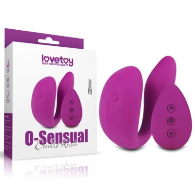 11 Modlu Uzaktan Kumandalı Şarjlı C Tipi Vibratör – O Sensual Double Rush