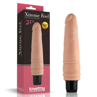 19 CM Cyberskin Titreşimli Gerçekçi Vibratör – Xtreme Feel Serisi Gerçek ten hissi, maksimum haz!