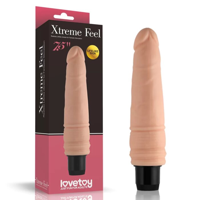 19 CM Cyberskin Titreşimli Gerçekçi Vibratör – Xtreme Feel Serisi Gerçek ten hissi, maksimum haz!