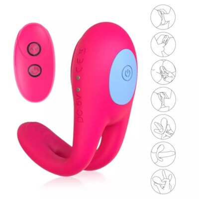 CANDY Kablosuz Kumandalı Klitoris Uyarıcı Titreşimli Penis Halkası – 7 Modlu, Şarjlı, Su Geçirmez