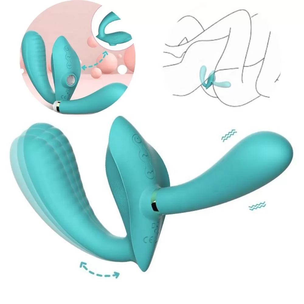 Crown Multiple Çıkarılabilir Dildo ve Giyilebilir Strapless Strap On Vibratör