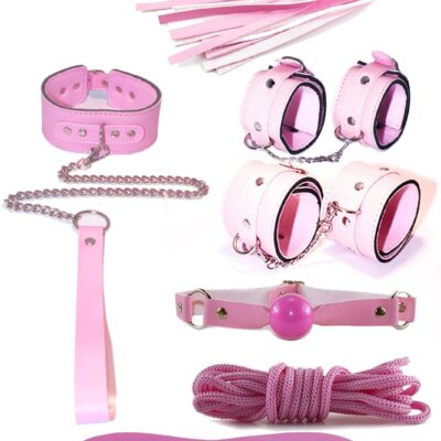 EXOTİKİSS 7 PARÇA BDSM SET İTHAL PEMBE