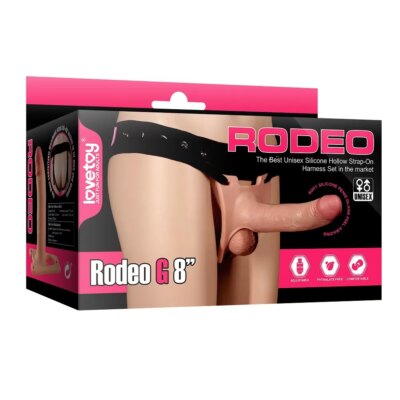 Lovetoy INGEN Rodeo Et Dokulu İçi Boş Realistik Penis – 20 CM Strap-On Dildo