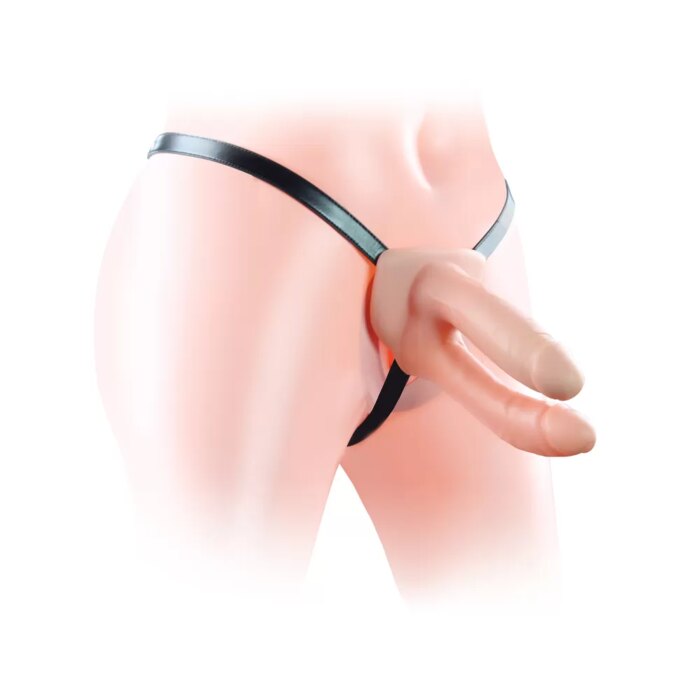 Lovetoy Çift Girişli İçi Boş Strapon – İkili Realistik Protez Penis