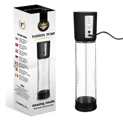 Passion Pump Şarjlı 3 Hız Modlu Otomatik Penis Pompası – LED Göstergeli & Sessiz Motor