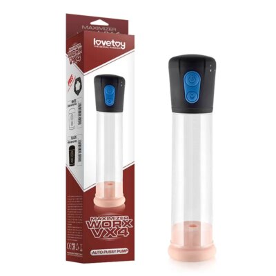 ExotiKiss Pilli Otomatik Pro Penis Pompası Vajina Başlıklı Siyah – Maximizer Worx VX4
