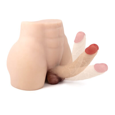 Exotikiss Premium Torso Masturbator Alan - Mega Boy Anal Girişli 21 CM Yapay Penisli Erkek Yarım Vücut Realistik Manken 7.7 KG