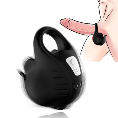 Exotikiss  Lock Şarjlı Kablosuz Kumandalı Testis Masaj Vibratörü Güçlü Titreşimli Penis Yüzüğü