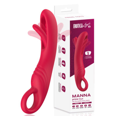 Exotikiss  Manna Şarjlı Tutma Aparatlı Yeni Nesil Çırpma Hareketli Kavisli G Nokta Uyarıcı Vibratör