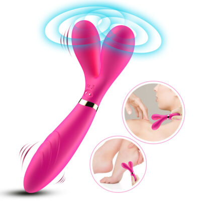 Exotikiss Y-Wand Şarjlı Güçlü Titreşimli Bükülebilir G Nokta ve Klitoris Uyarıcı Masaj Vibratör