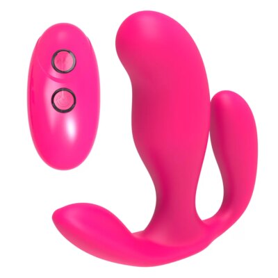 TRI-WE 3 in 1 Giyilebilir Vibratör – Kablosuz Kumandalı, Manyetik Şarjlı, Pembe