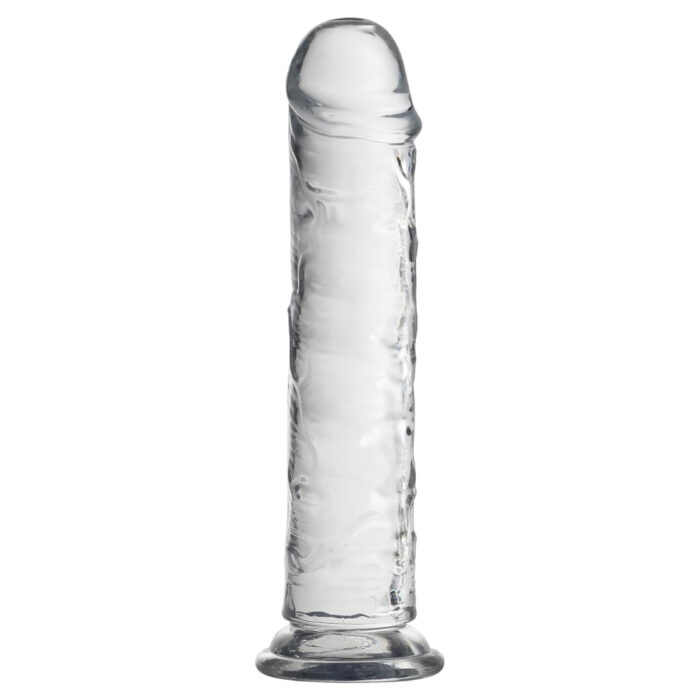 MYST COLOR Şeffaf Dildo – Ultra Yumuşak Jel Dokuda, 20 CM, Testissiz Yapay Penis