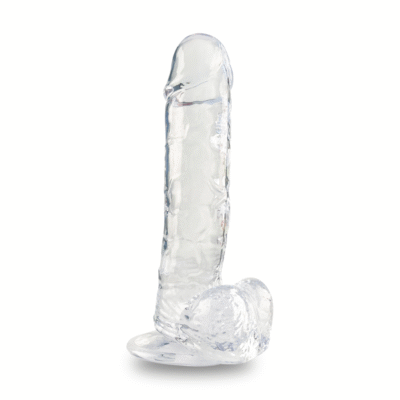 MYST COLOR 22 CM Şeffaf Jel Dildo – Ultra Yumuşak, Strap-On Uyumlu Yapay Penis