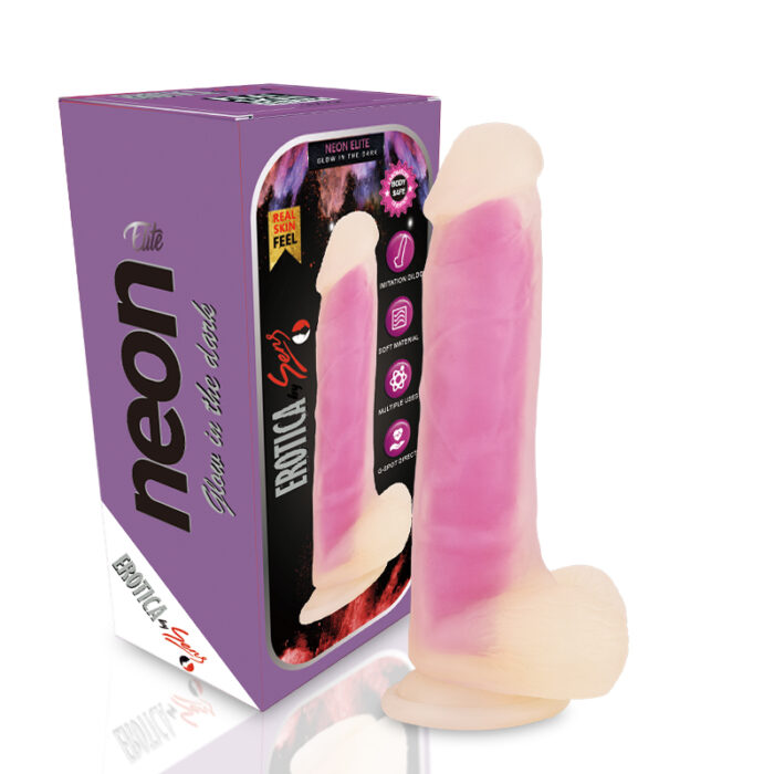 NEON ELITE Glow in the Dark Pembe – Karanlıkta Parlayan Ultra Realistik Dildo Vibratör