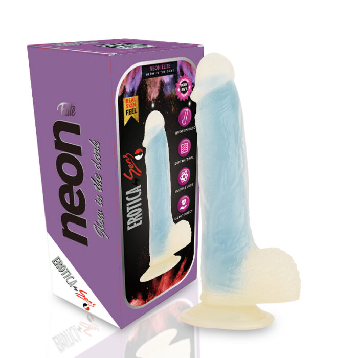 NEON ELITE Glow in the Dark – Karanlıkta Parlayan Ultra Realistik Dildo Vibratör