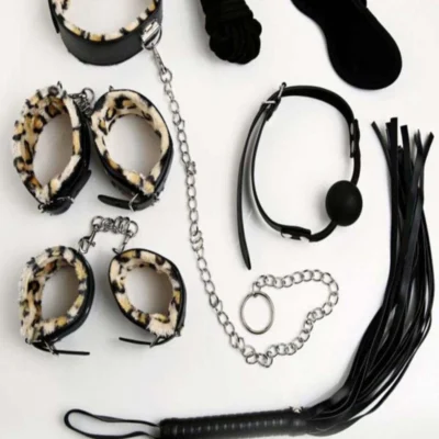 Exotikiss Leopar Desenli Kelepçe Seti – Fantazi BDSM Aksesuar Seti